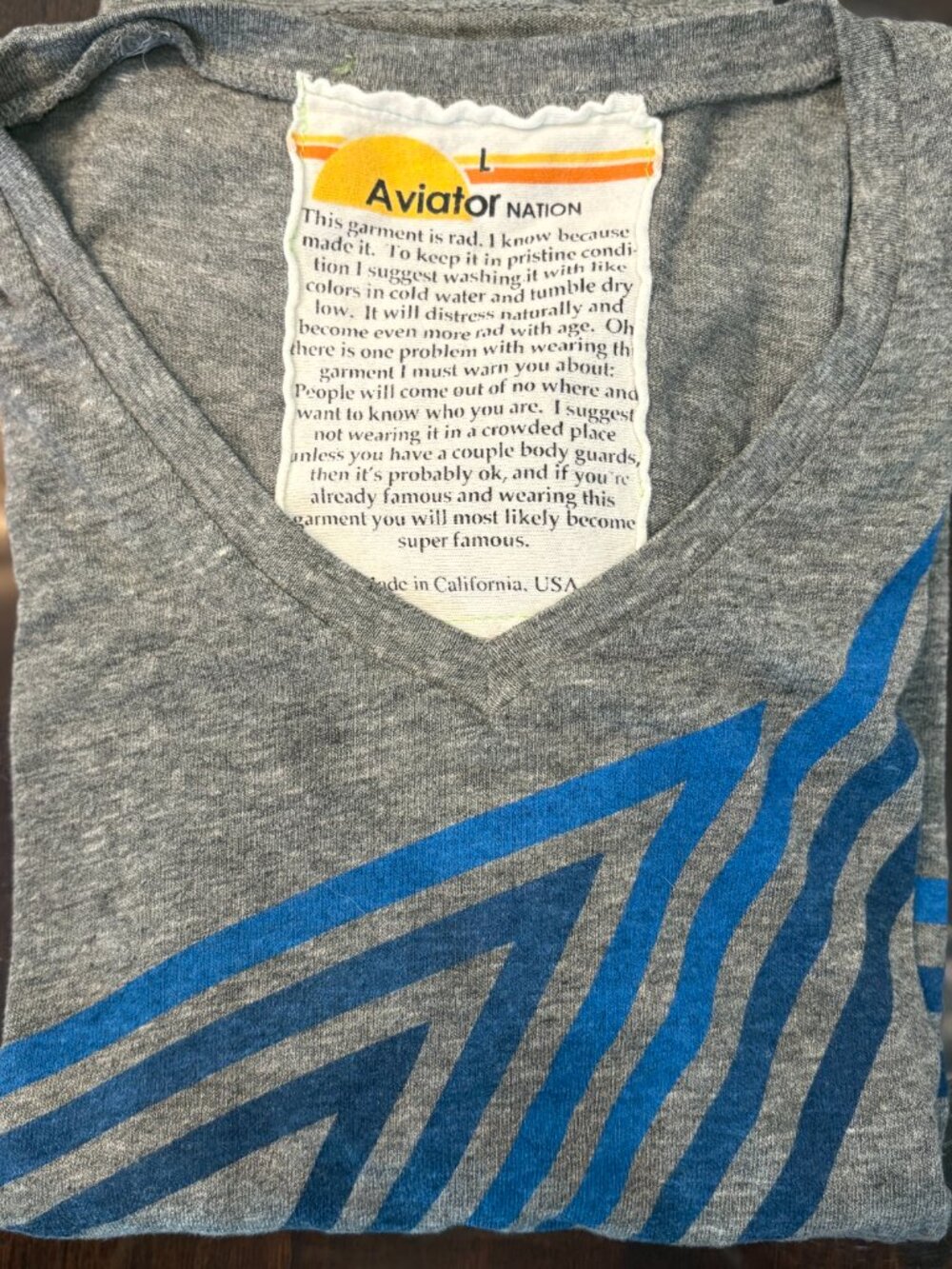 Aviator Nation T-shirt - ladies L - Picture 3 of 3